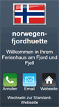 Mobile Screenshot of norwegen-fjordhuette.de